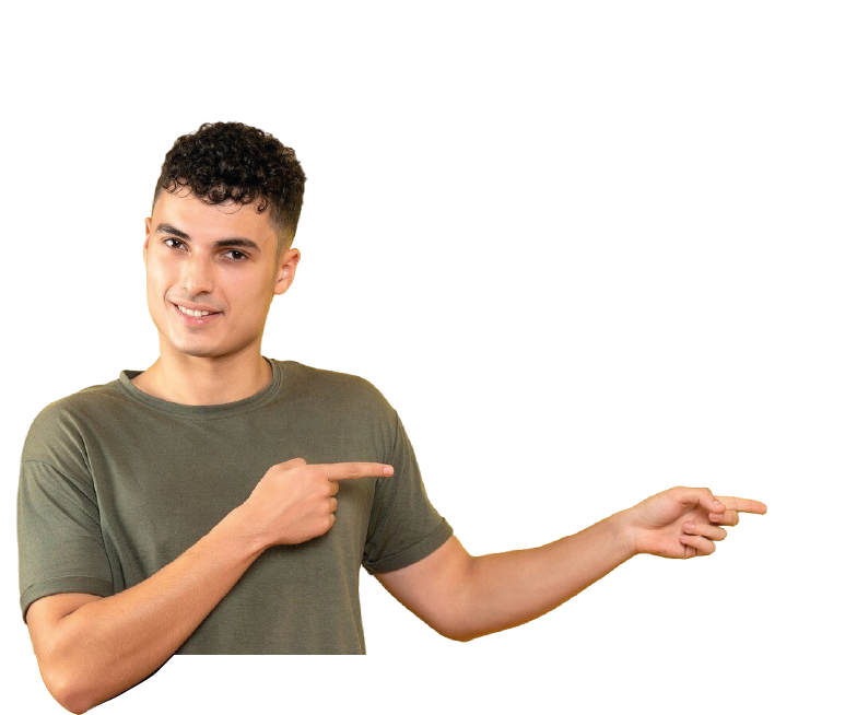 guy pointing with his finger